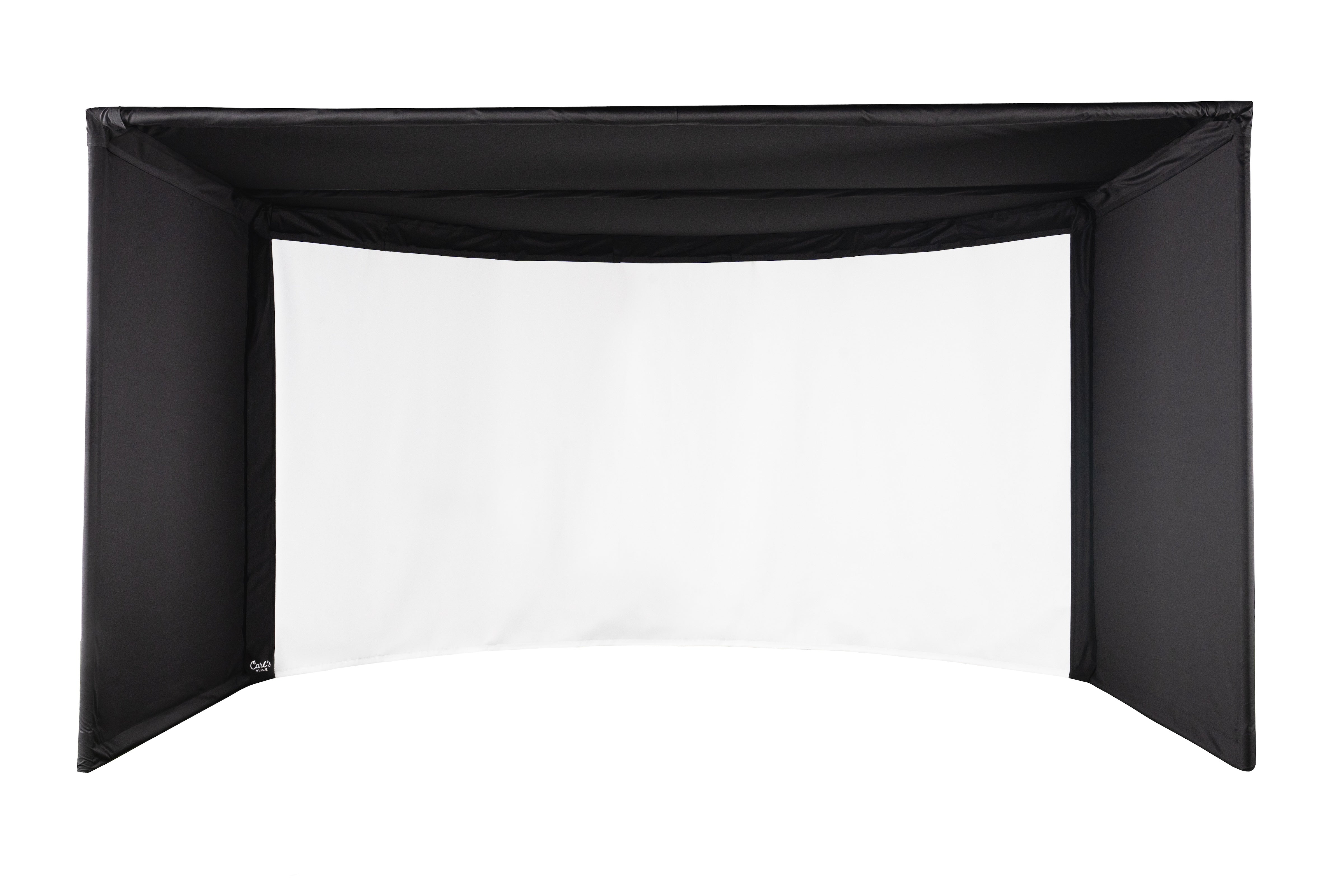 Curved Golf Simulator Enclosure